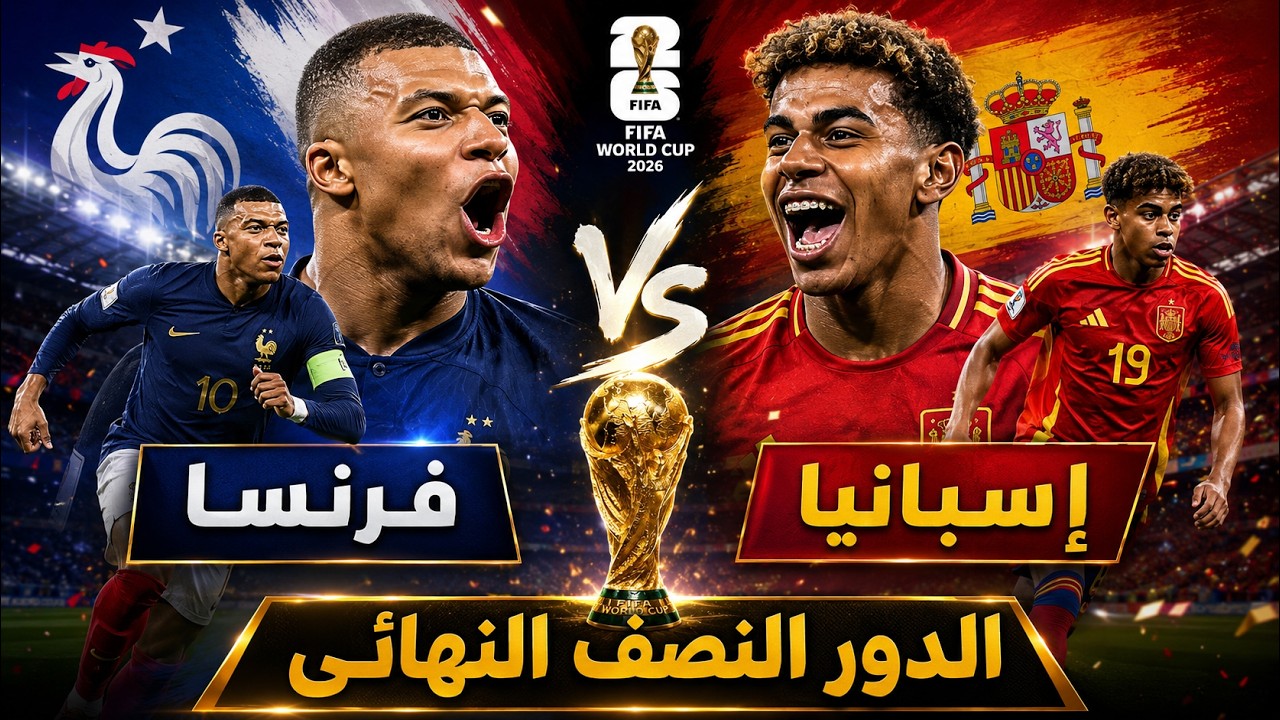اهداف مباراة فرنسا واسبانيا فى الدور النصف النهائى |موعد مباراة اسبانيا وفرنسا فى كاس العالم 26