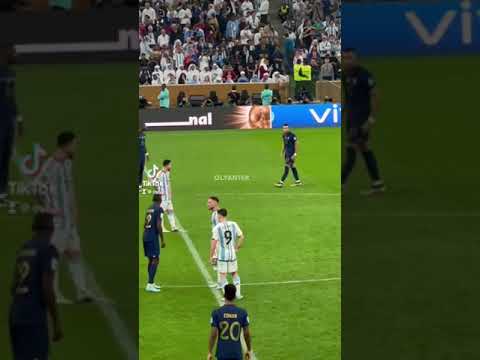 لقطة لم ينتبه لها الكثير بين ميسي ومبابي نهائي كاس العالم 2022 🔥👑🇦🇷.