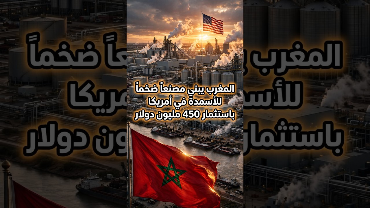 المغرب يبني مصنعاً ضخماً للأسمدة في أمريكا باستثمار 450 مليون دولار