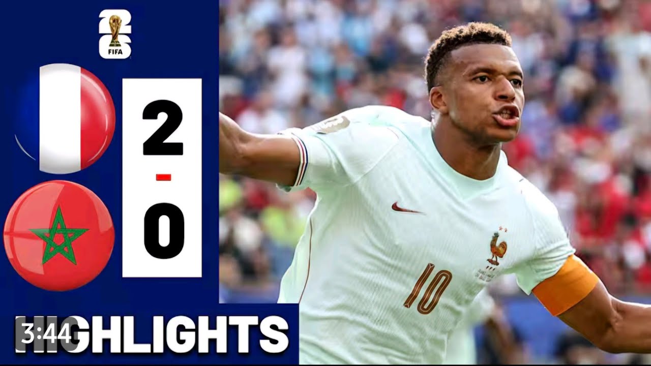 ملخص واهداف مباراة فرنسا و المغرب في دور ربع نهائي 2—0 |#كأس_العالم_2026#france#morocco#المغرب 