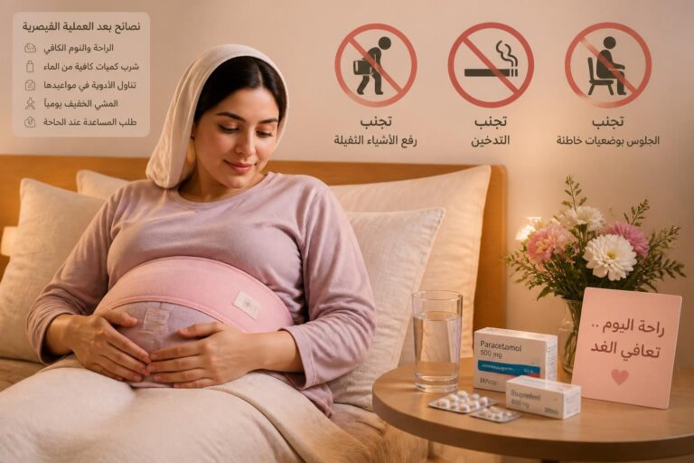 الأشياء الممنوعة بعد العملية القيصرية ونصائح لتجنب المضاعفات
