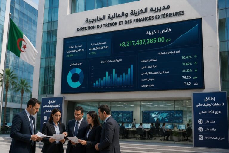 مديرية الخزينة والمالية الخارجية تعلن عن إطلاق ثلاث عمليات توظيف مالي من فائض الخزينة لتعزيز الأداء المالي