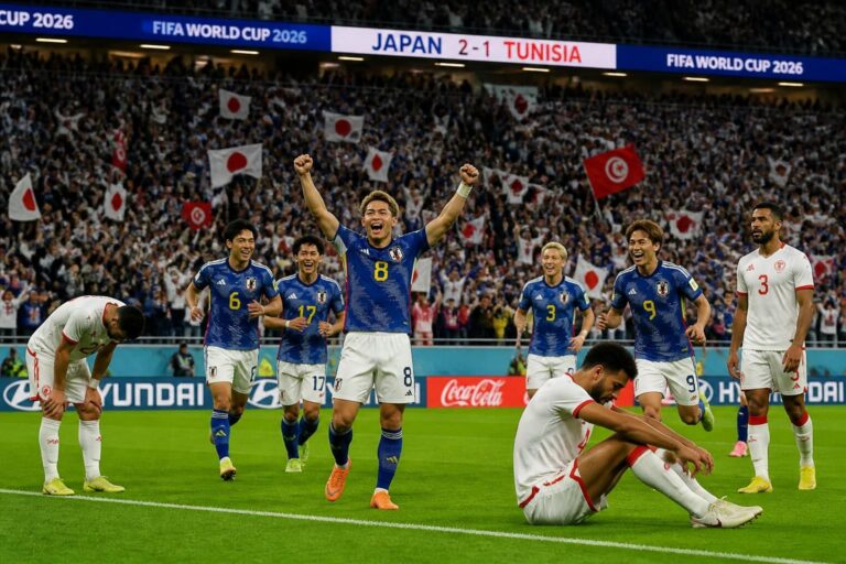 مونديال 2026: فوز اليابان على تونس يقرب المنتخب الياباني من التأهل للدور المقبل