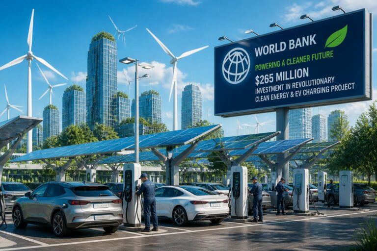 البنك الدولي يوافق على تمويل ضخم بقيمة 265 مليون دولار لمشروع طاقة نظيفة وإعادة شحن ثوري