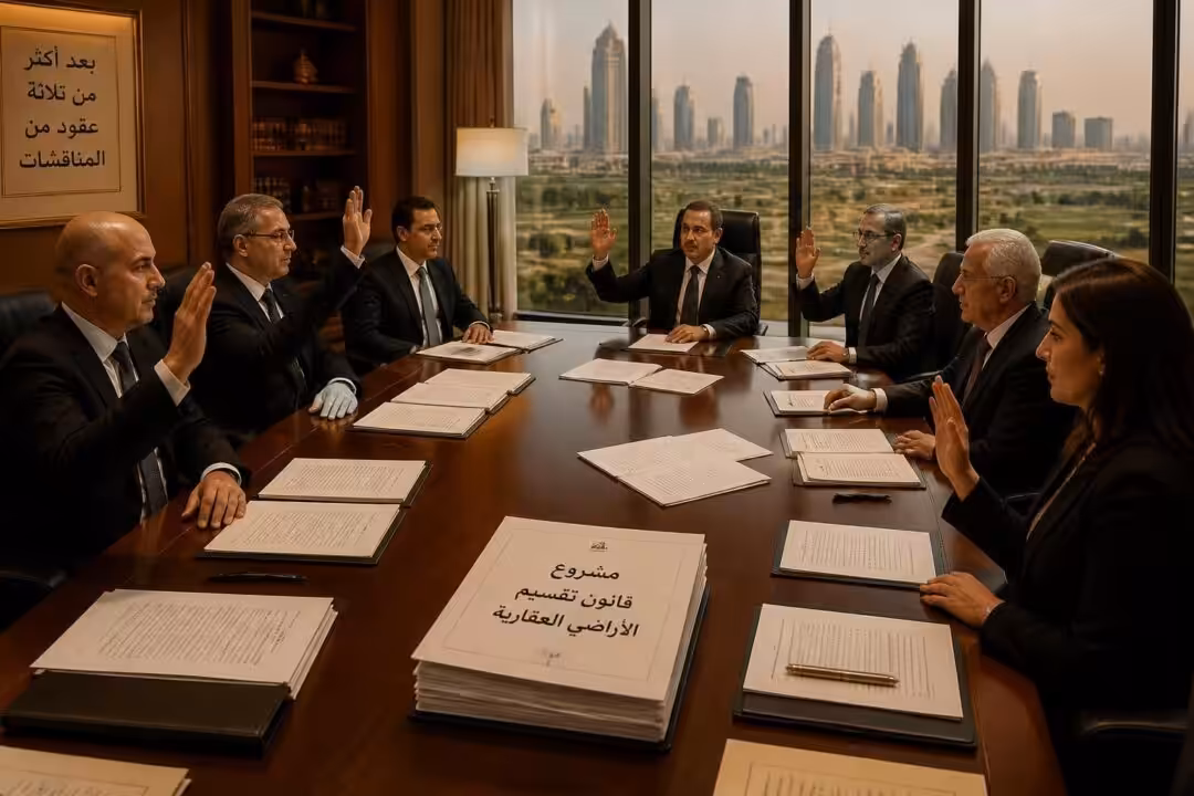 وافق المستشارون بالإجماع على صياغة جديدة لقانون تقسيم الأراضي العقارية، إنهاءً لأكثر من ثلاثة عقود من الانتظار والتعديلات.