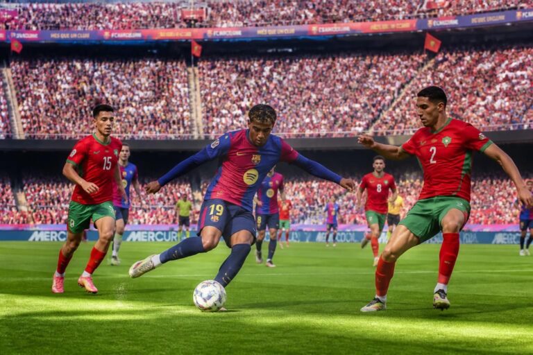 برشلونة يختتم جدول تحضيراته بمباراة ودية ضد المغرب