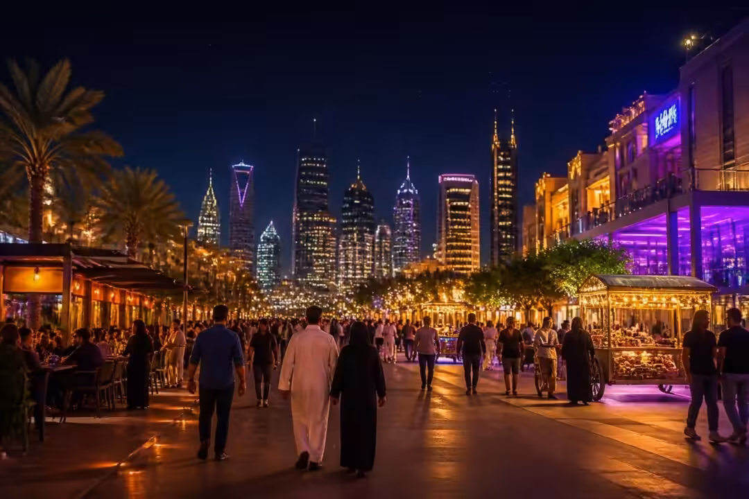 اكتشف أجمل الأنشطة الليلية في الرياض مع دليلنا لاستكشاف منتصف الليل، من الأماكن الحيوية إلى الفعاليات الممتعة التي تجعل ليلتك لا تُنسى.