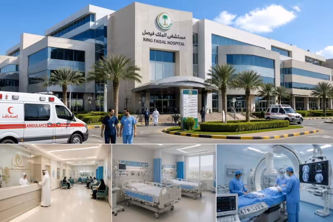اكتشف خدمات مستشفى الملك فيصل بالطائف المتكاملة والرعاية الصحية الحديثة التي نقدمها لضمان أفضل علاجات للمرضى في بيئة طبية متطورة وآمنة.