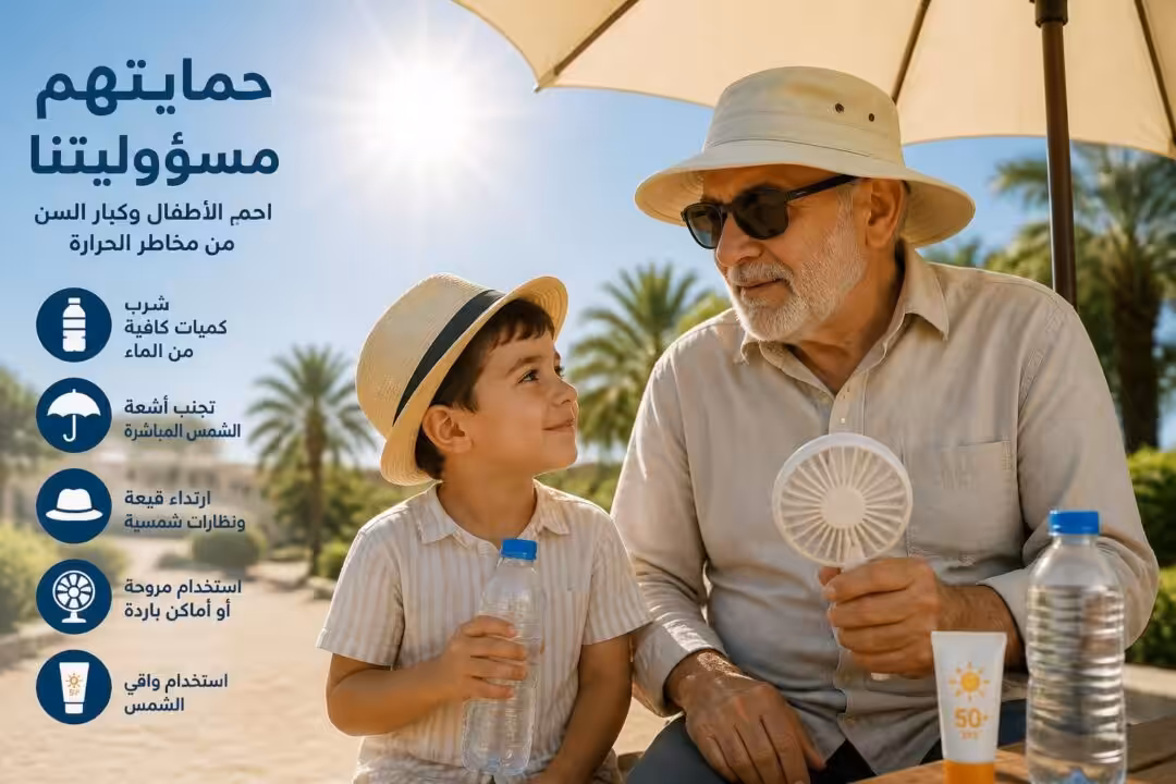 مع ارتفاع درجات الحرارة، تم إطلاق حملات توعوية هامة تهدف إلى حماية الأطفال وكبار السن من مخاطر الحرارة والتأثيرات الصحية الناتجة عنها.