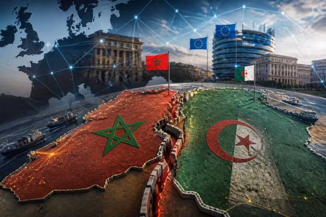 يستعرض المقال كيف يؤثر التنافس المتصاعد بين المغرب والجزائر على صيغ التحالفات والاستراتيجيات الأوروبية في منطقة شمال أفريقيا، مع التركيز على التحديات والفرص السياسية الجديدة.
